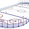 Размер хоккейной площадки | Разметка хоккейной площадки(размеры хоккейной коробки/поля), площадь, правила, хоккей, размер ворот